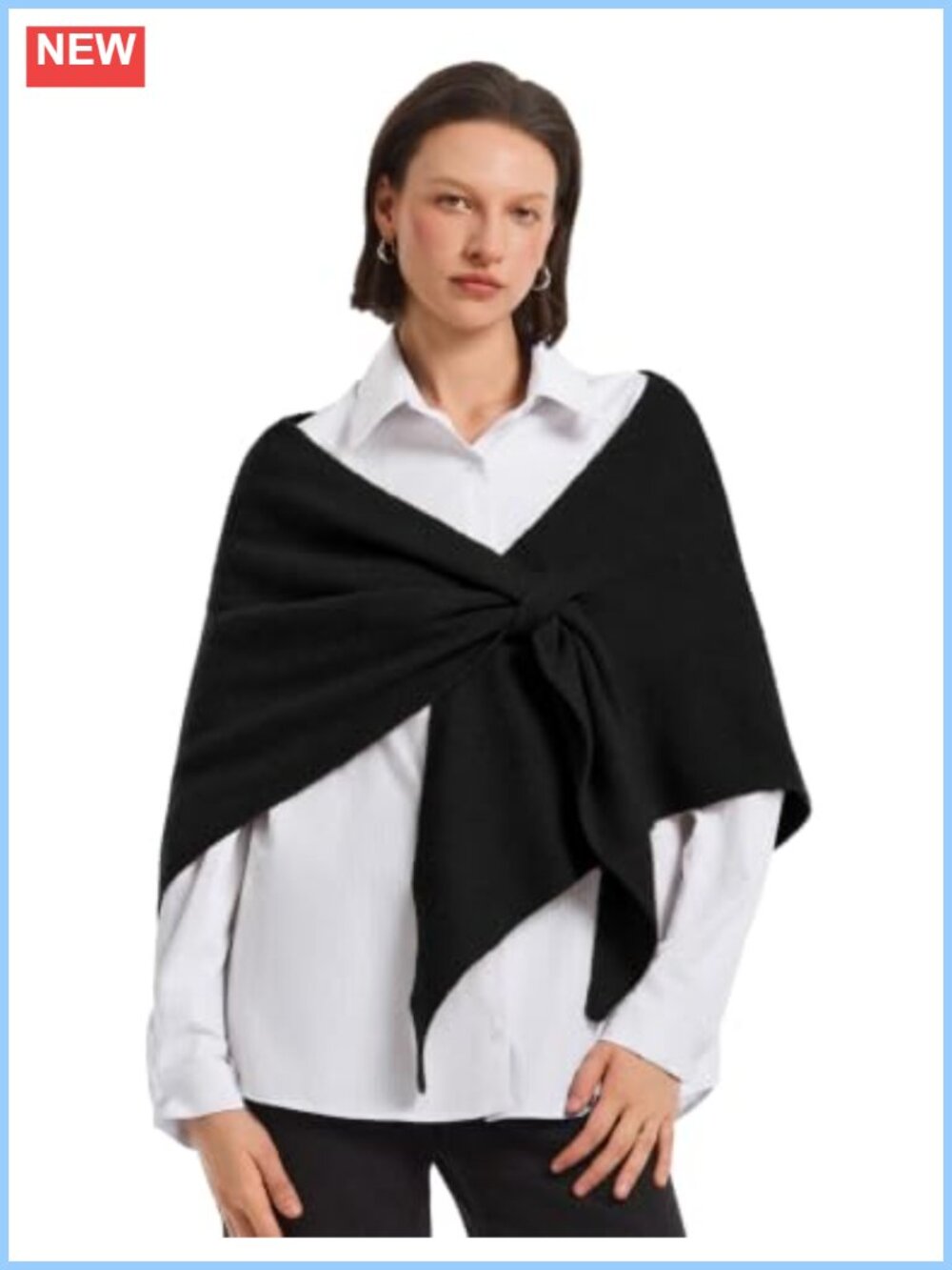Oversized Triangle Scarf Shawl Wrap Poncho Travel Blanket One Size